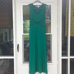 Soft emerald maxi dress